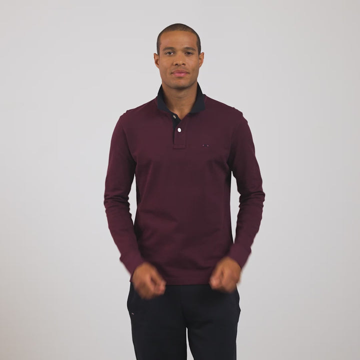 Polo manche longue hotsell homme eden park