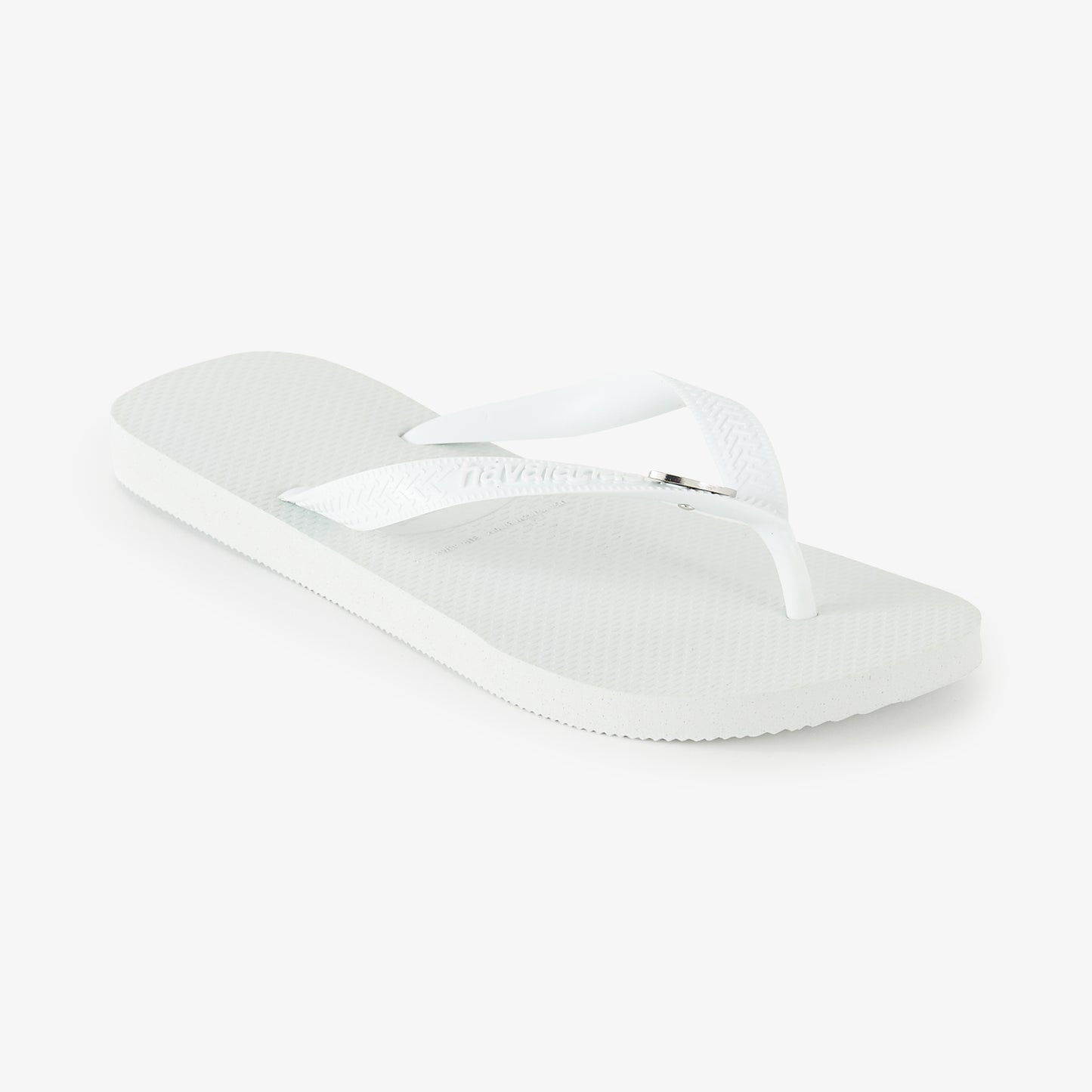 White flip flops