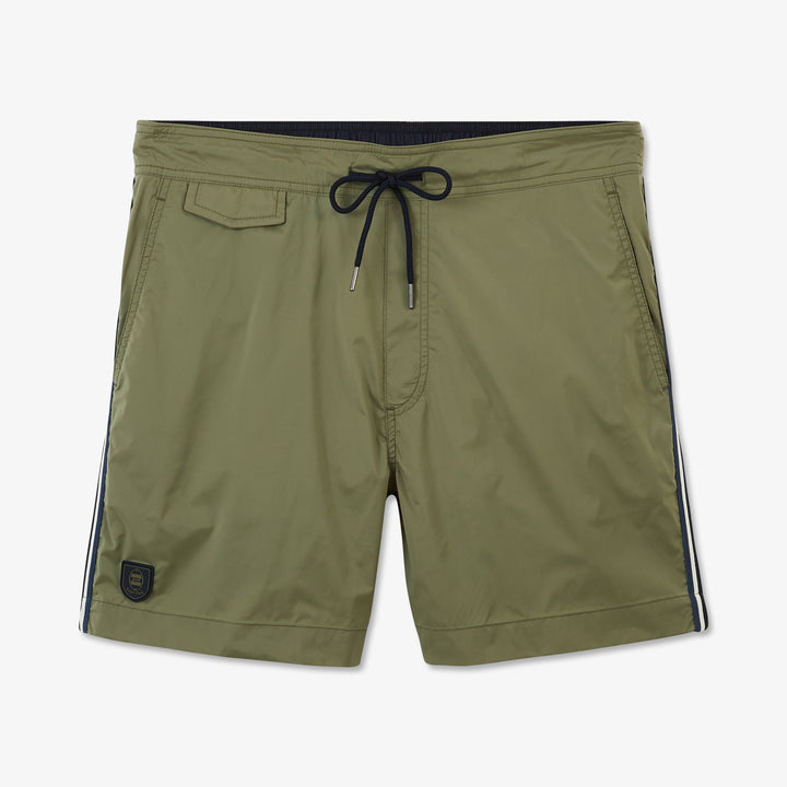 Short de bain kaki