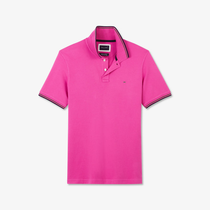 Polo rose à manches courtes