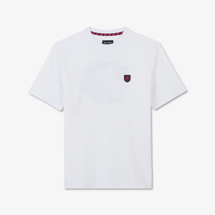 T-shirt blanc à broderie 10