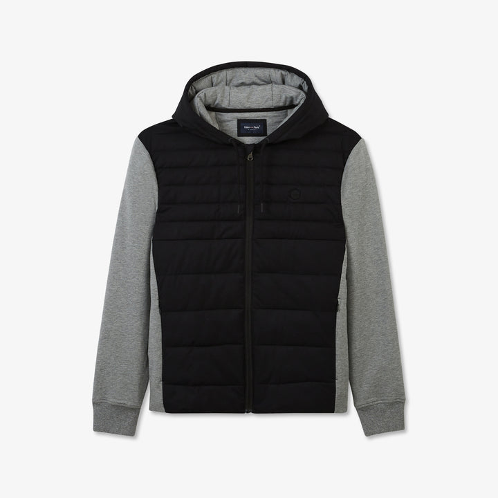 Sweat color-block zippé à capuche