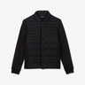 Bi-fabric zipped sweatshirt