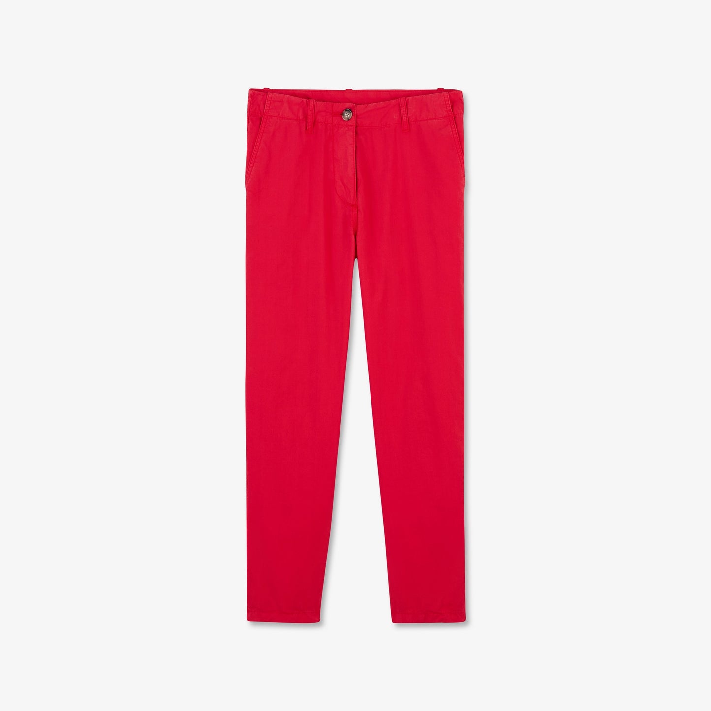 Pink cotton poplin trousers