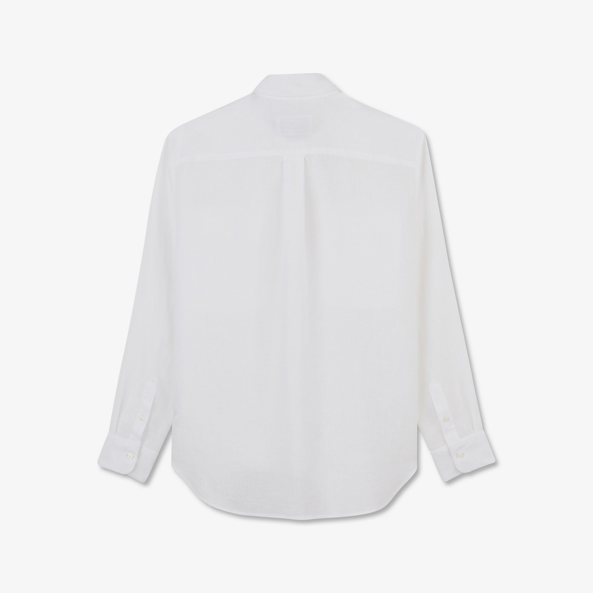 Chemisier blanc uni en lin