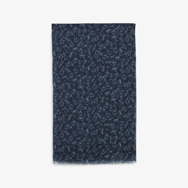 Echarpe à motif fleuri exclusif