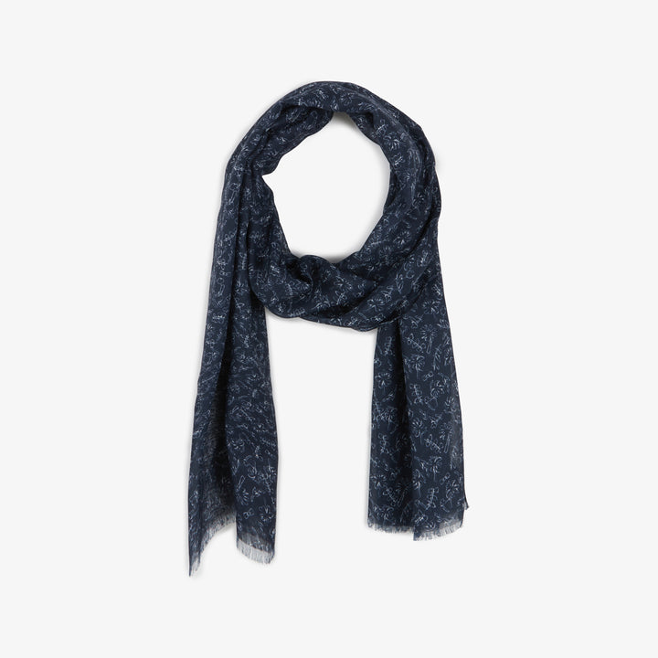 Echarpe à motif fleuri exclusif
