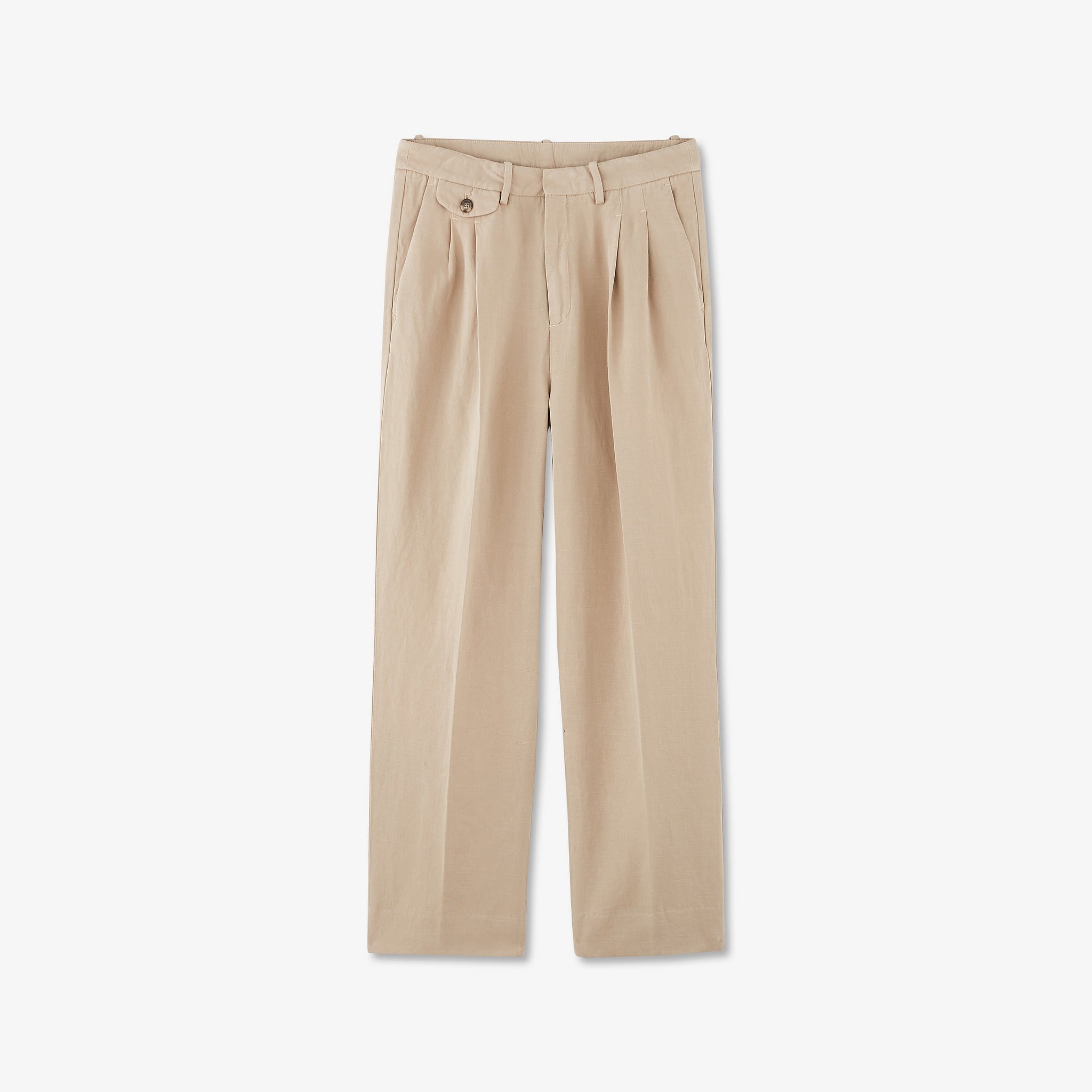 Hose mit pinces Beige