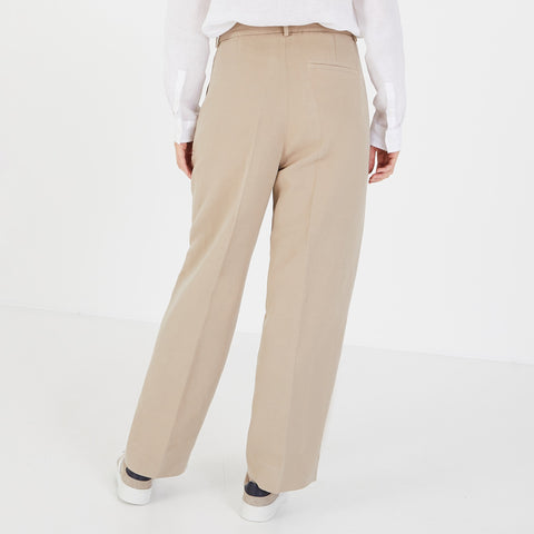 Beige carrot-fit trousers - Image 3