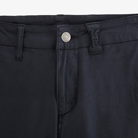 Navy blue cotton trousers - Image 2