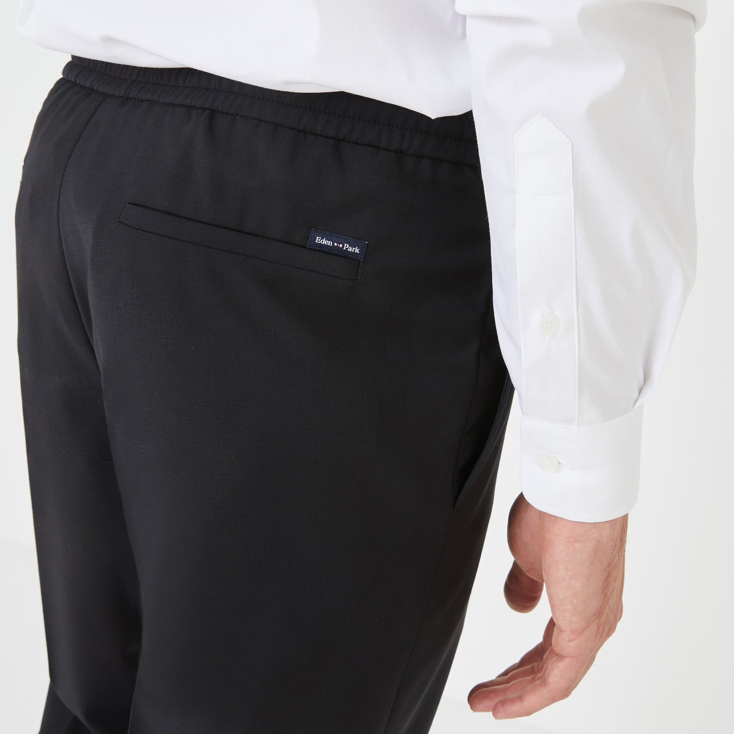 Black suit trousers
