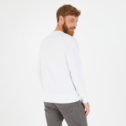 Sweat blanc en molleton - Image 3