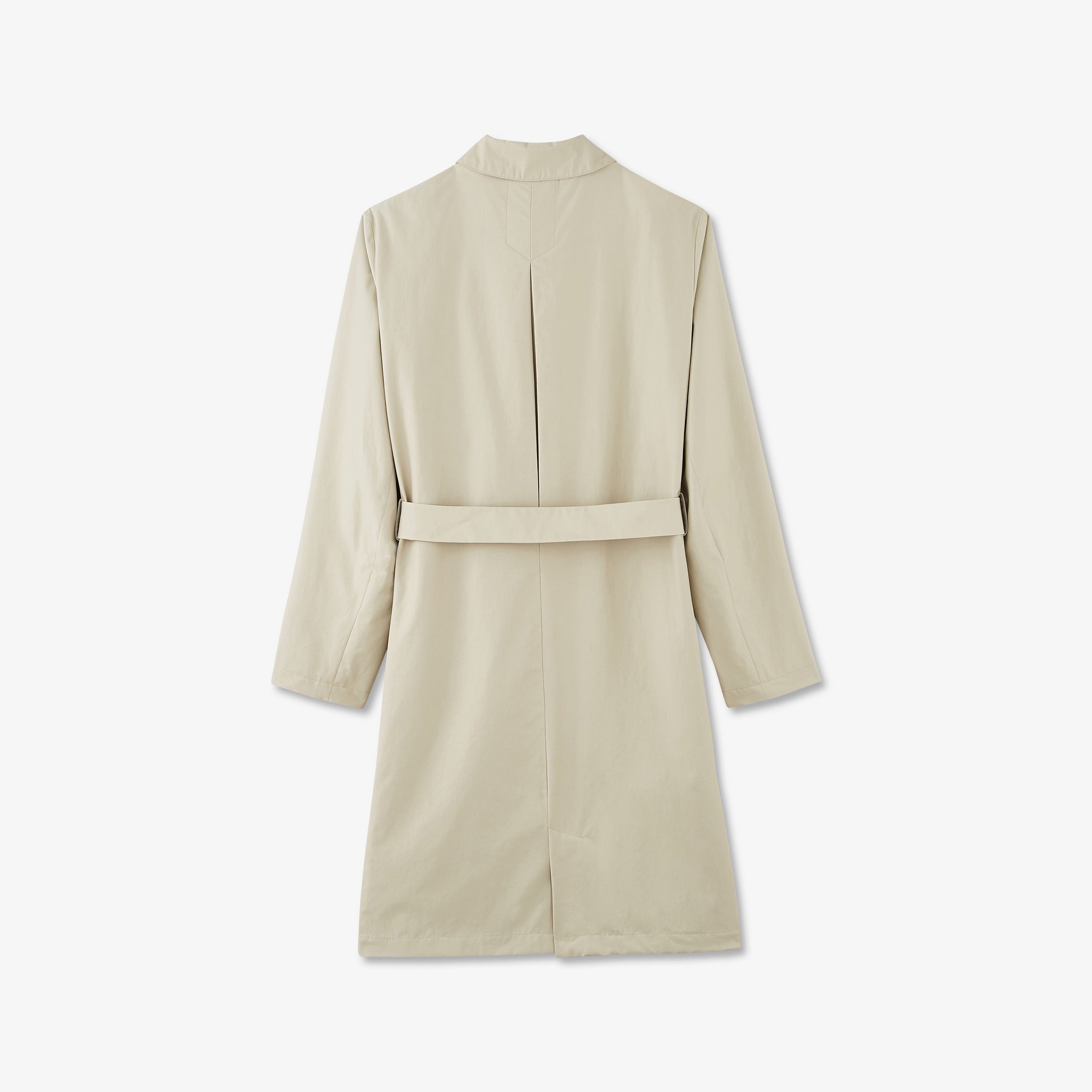 Imperméable beige avec ceinture