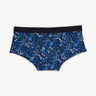 Dark blue shorties with floral print