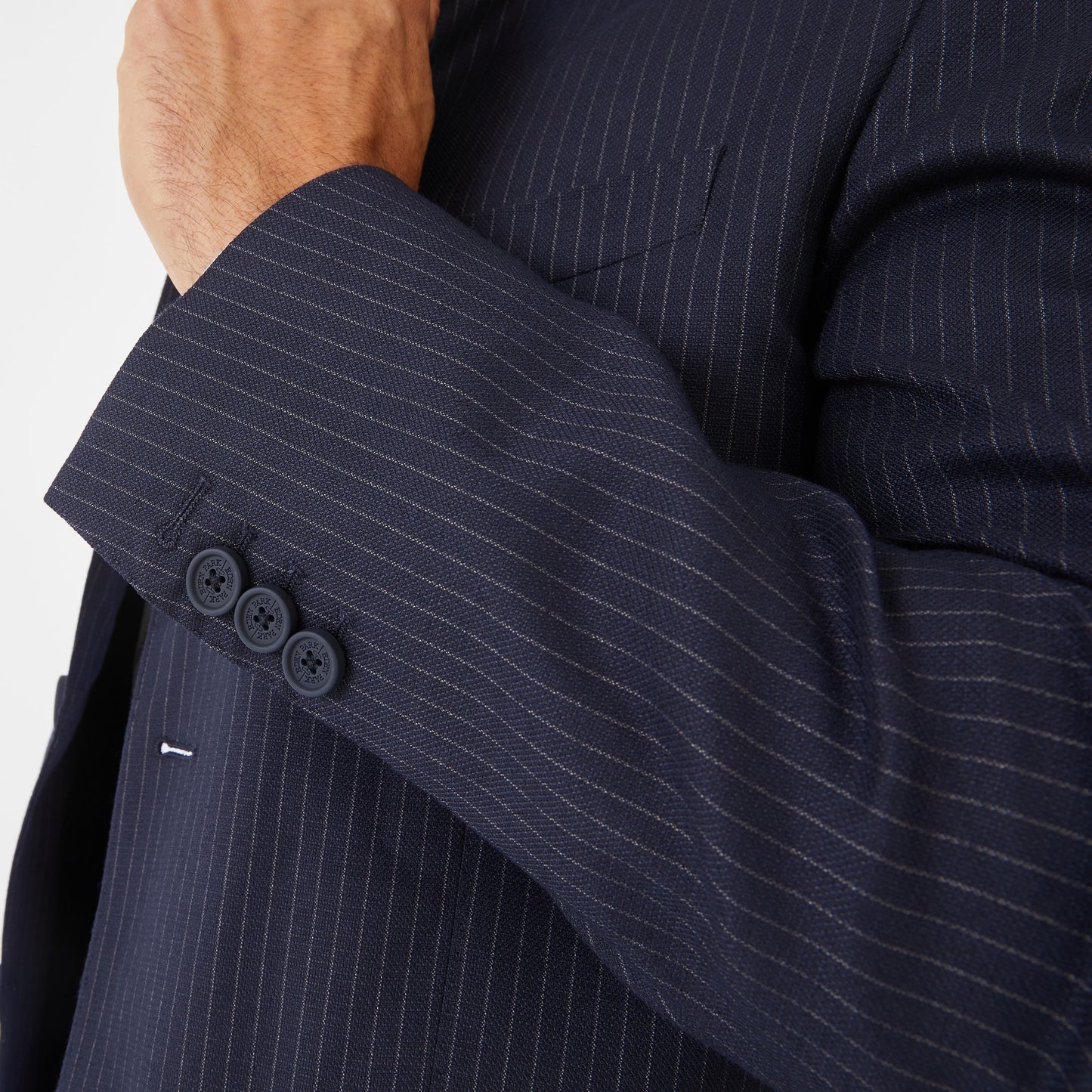 Dark blue striped blazer