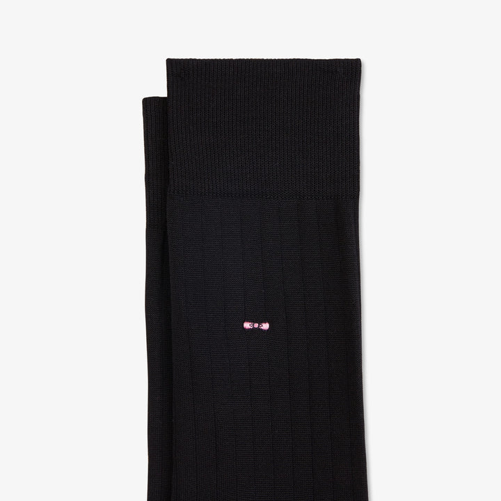 Paire de chaussettes côtelées noir