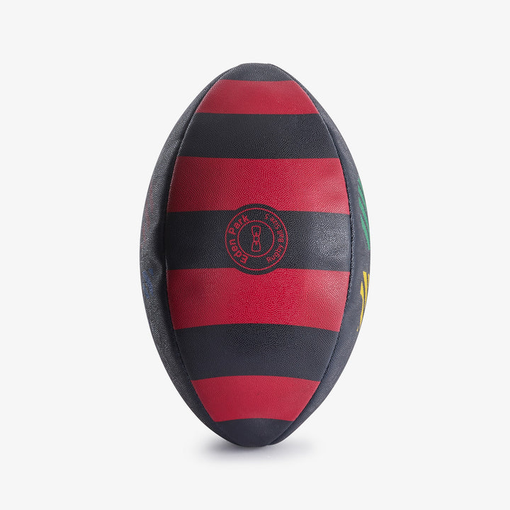 Ballon de rugby sérigraphié multicolore