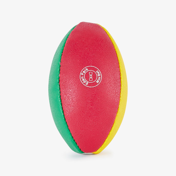 Mini ballon de rugby sérigraphié multicolore