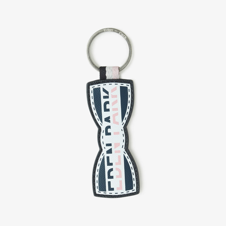 Porte-clé tricolore noeud papillon