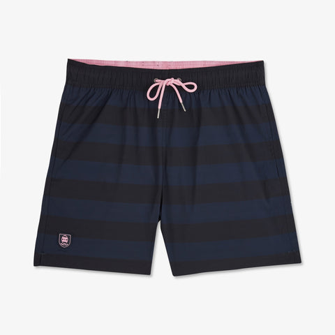 Short de bain à rayures bleu marine - Image 2