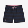 Short de bain à rayures bleu marine