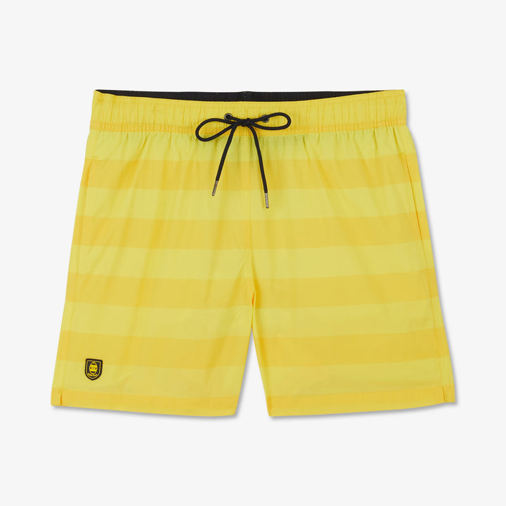 Short de bain à rayures jaune
