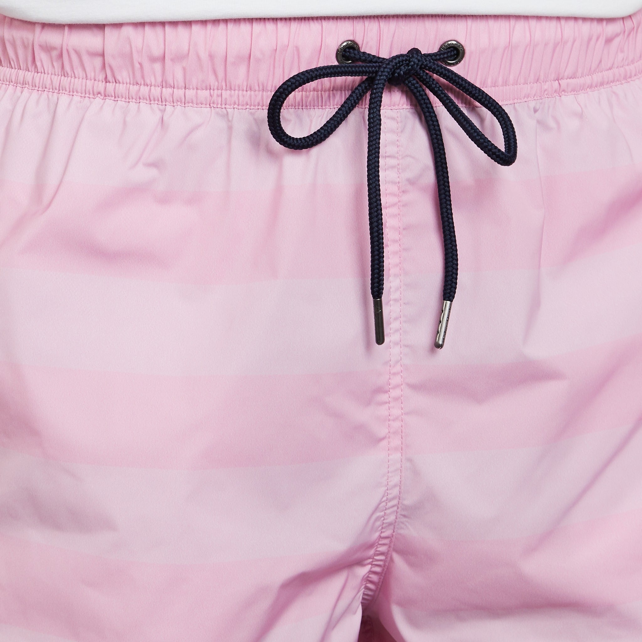 Short de bain à rayures rose
