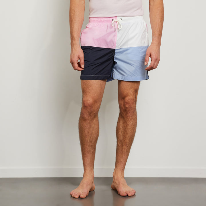 Short de bain color-block