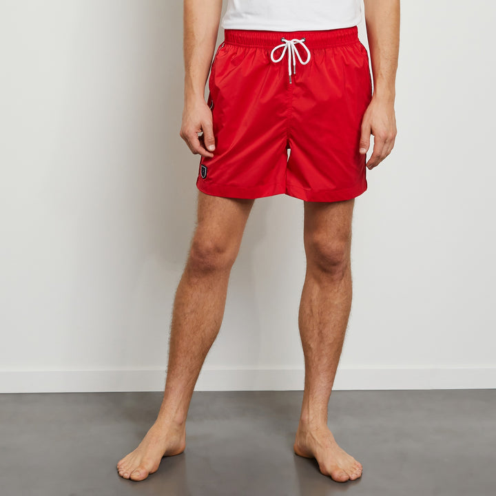 Short de bain rouge