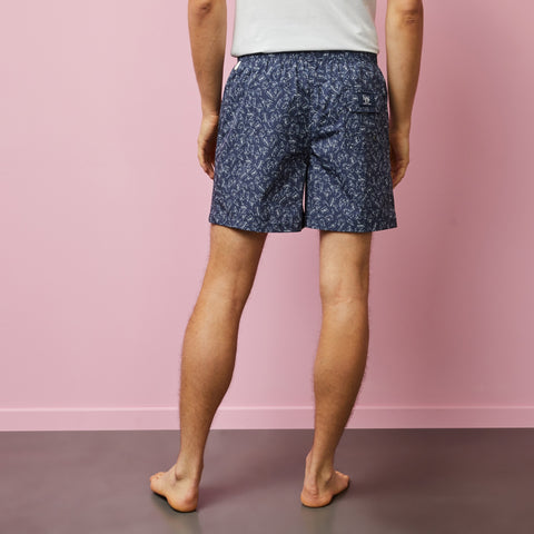 Short de bain imprimé exclusif feuilles - Image 3