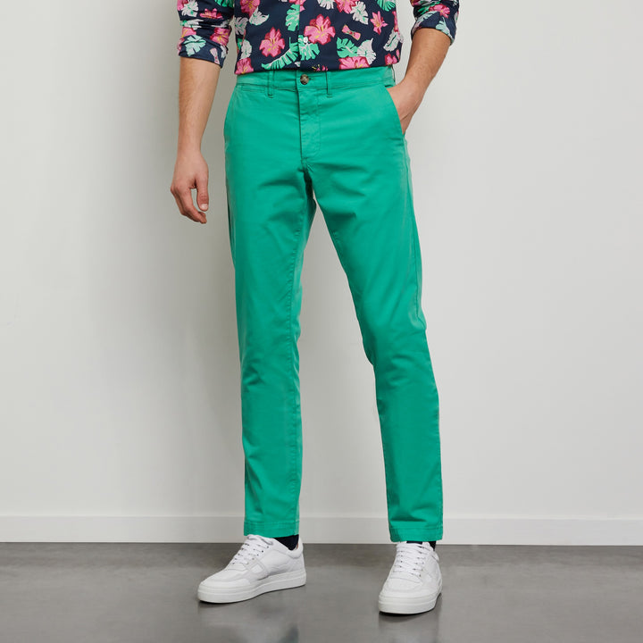 Pantalon chino vert