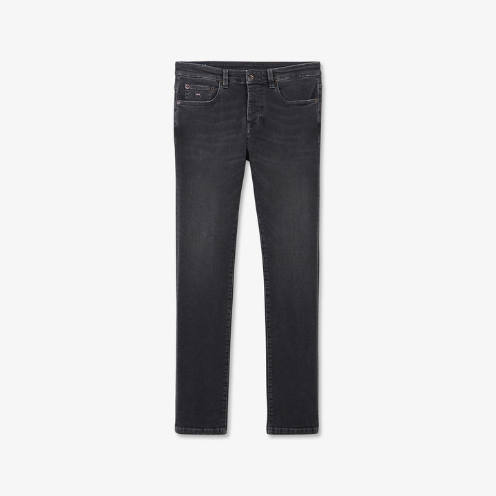 Jean slim noir délavé