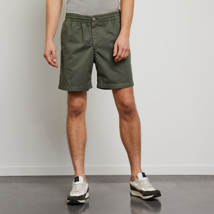 Short chino uni kaki