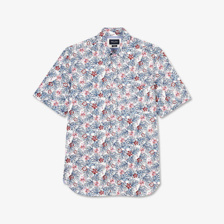 Chemisette blanche imprimée exclusif fleuri