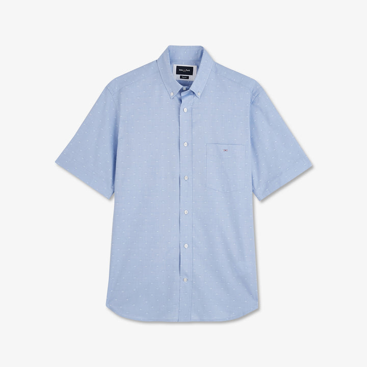 Chemisette en coton bleu