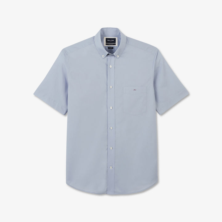Chemisette unie bleu clair