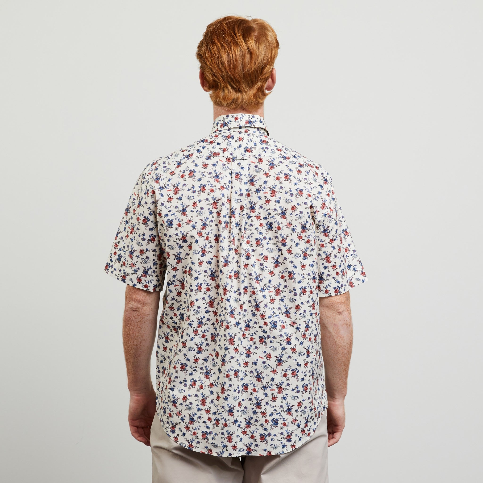 Chemisette en coton Pima imprimée exclusif fleuri