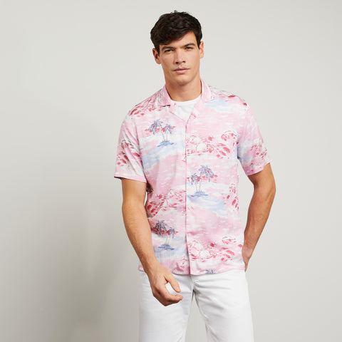 Blouse with exclusive palm tree print - Image 3