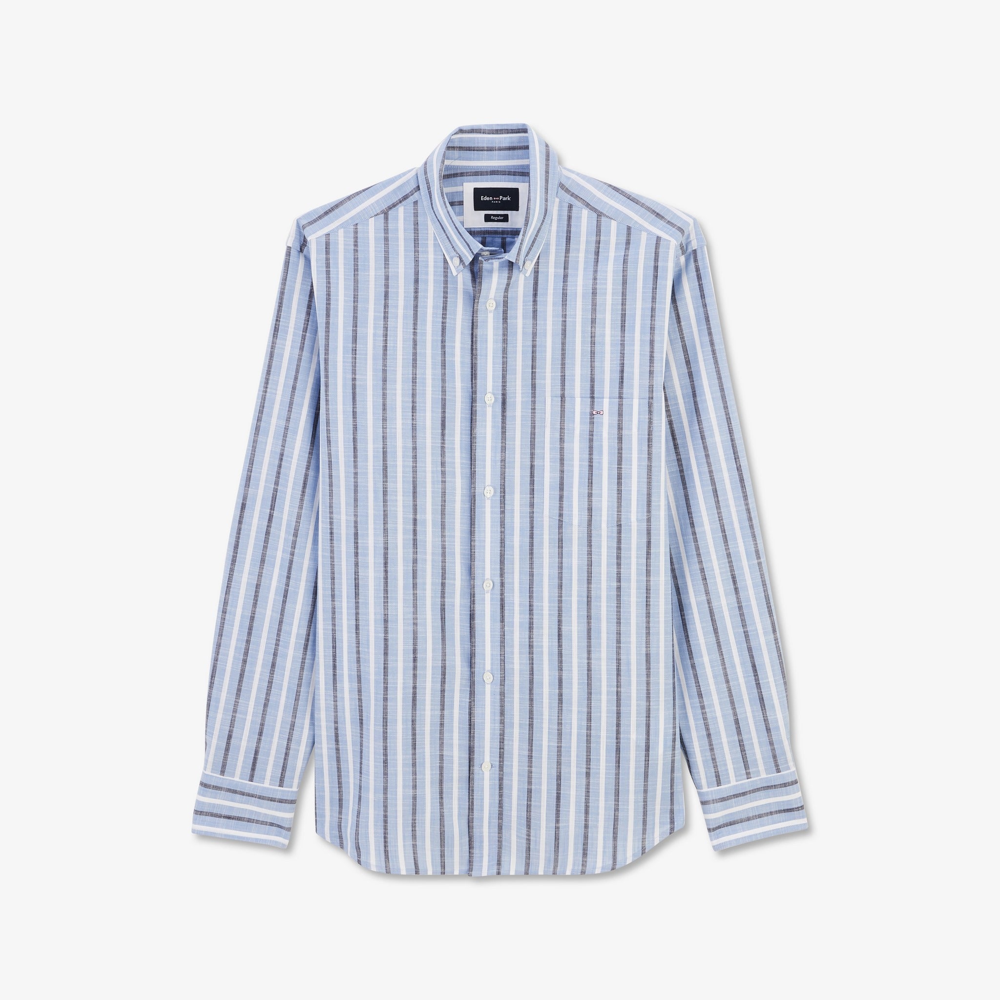 chemise Eterna Modern Fit 8817 uni bleu manches courtes