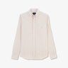 Chemise beige rayée en coton