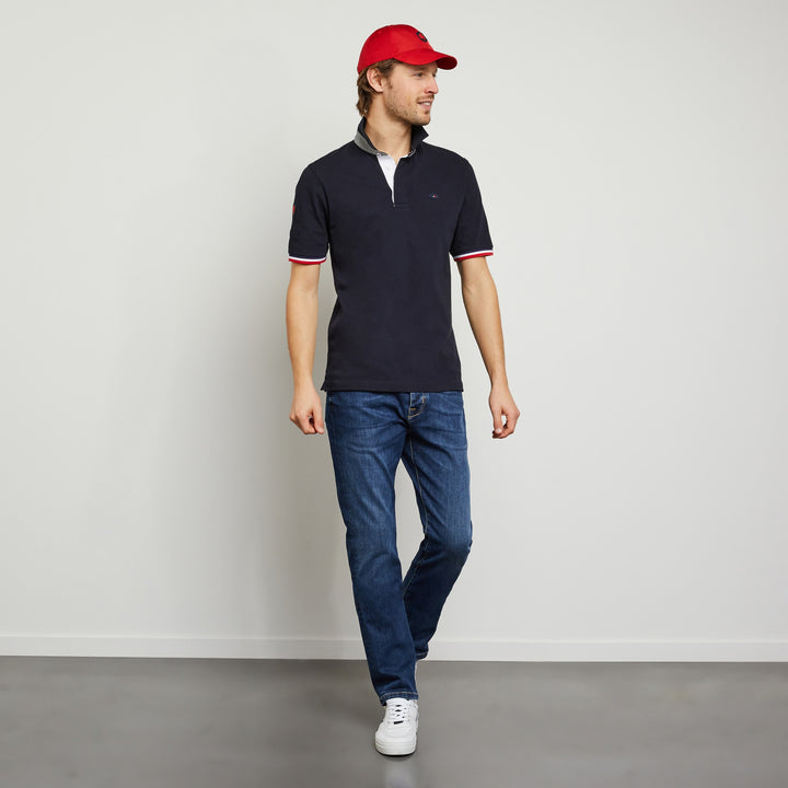 Maillot bleu foncé à logo n° 10