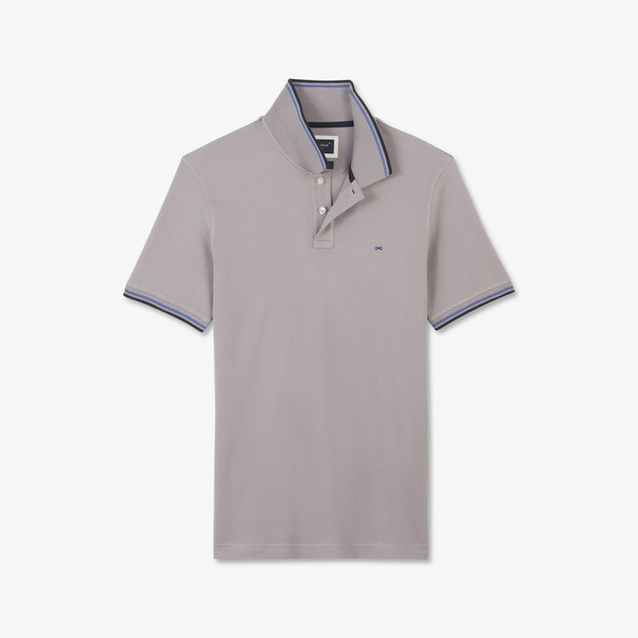 Polo gris à manches courtes