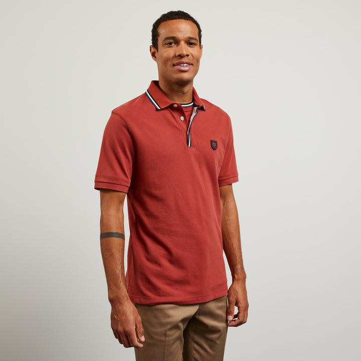 Polo manches courtes orange