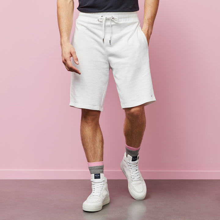 Short blanc en molleton