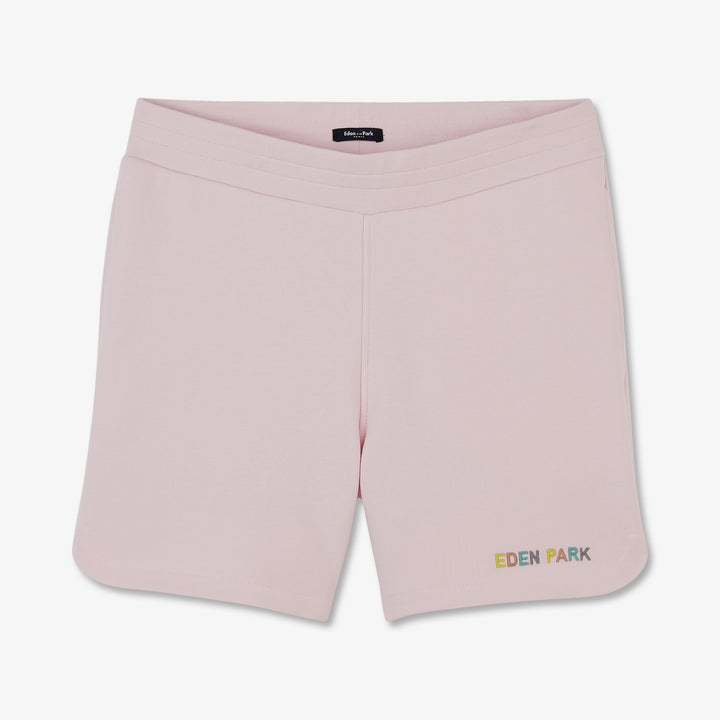 Short rose clair en molleton