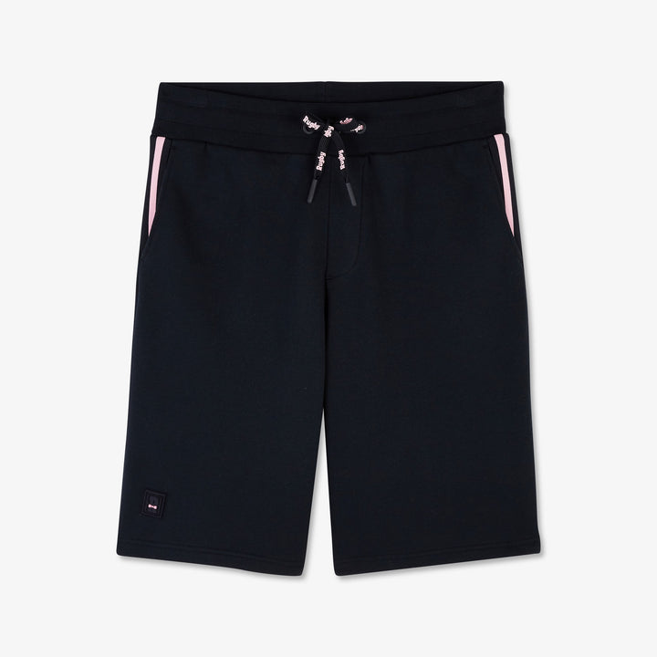 Short bleu foncé à inscriptions rugby