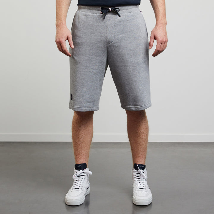 Short gris à inscriptions rugby