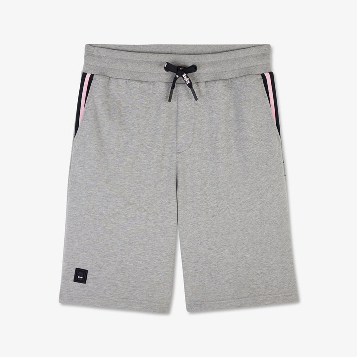 Short gris à inscriptions rugby