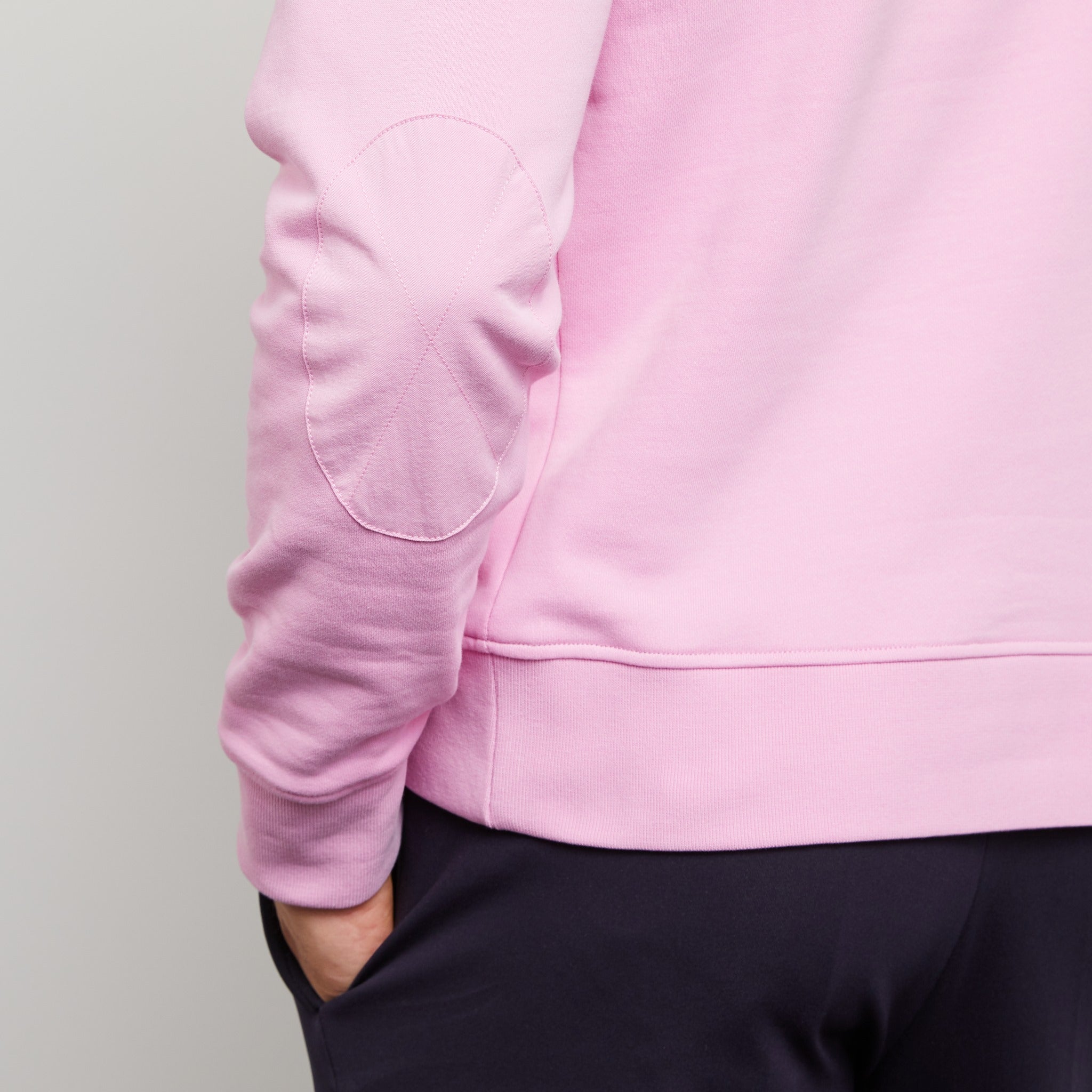 Sweat à capuche rose uni
