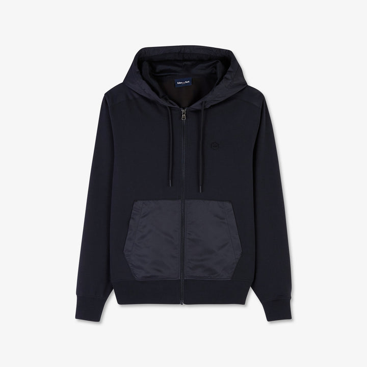 Sweat à capuche zippé noir